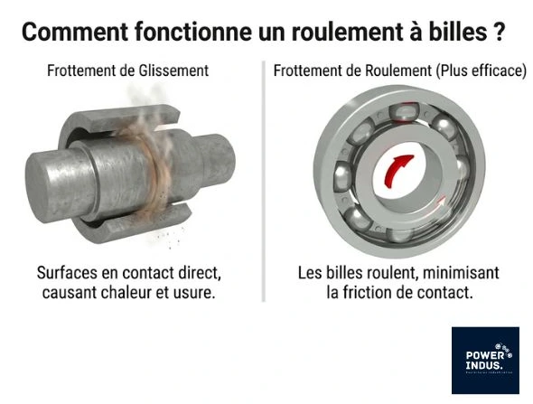 Comment fonctionne un roulement à billes