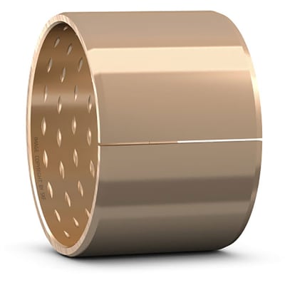 Coussinet droit en bronze roulé PRM-252825 SKF - 25x28x25
