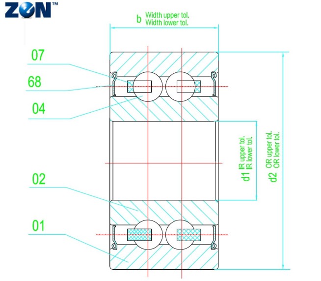 Roulement à billes 4302-2RS ZEN