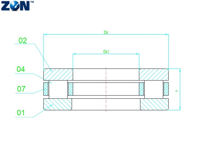 Butée à rouleaux cylindriques 81260-M ZEN - 300x420x95