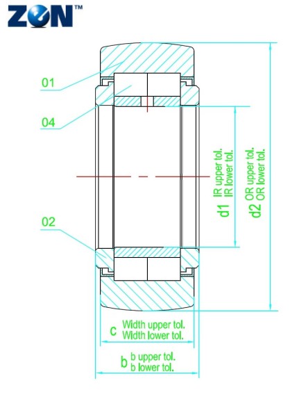 Galet de roulement NUTR50110 ZEN