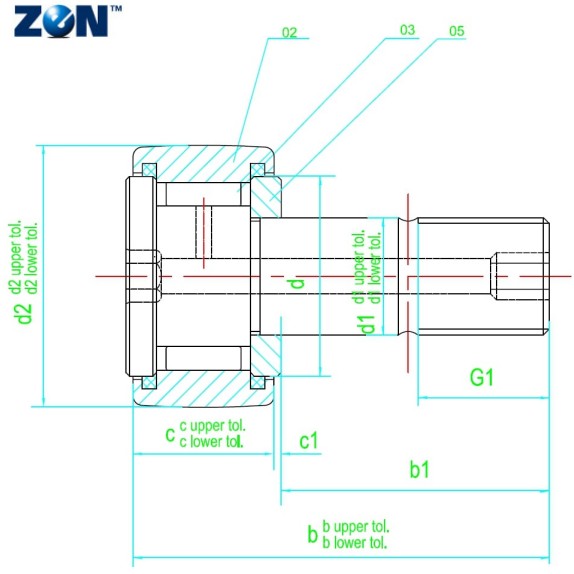 [KR30PPX] Galet de came KR30-PPX ZEN - 12x30x40