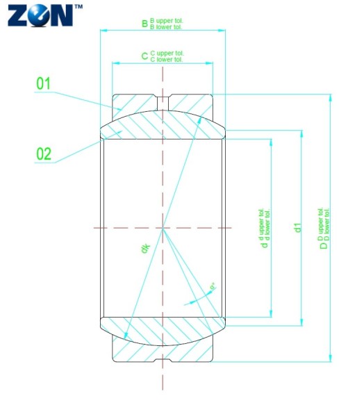 Rotule radiale GE6-PB ZEN