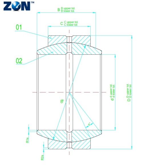 Rotule radiale GE8-FO ZEN