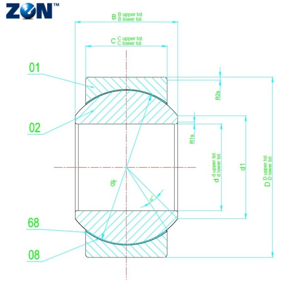 Rotule radiale GE8-FW ZEN