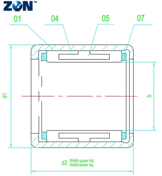 Roue libre HFL1022-KFR ZEN - 10x14x22