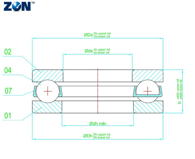 Butée à billes F7-13-M ZEN