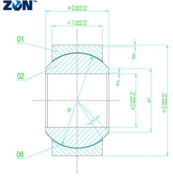 Rotule radiale GE17-UK ZEN - 17x30x14