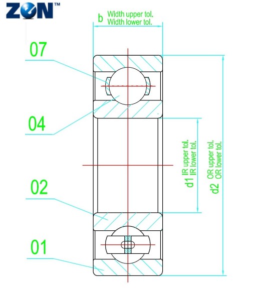 Roulement à billes 6076-MB-C3 ZEN