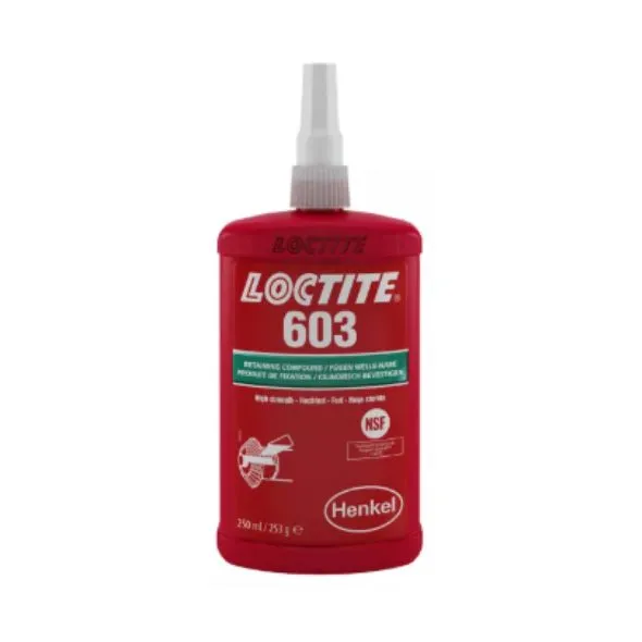 [142443] LOCTITE 603 colle Scelroulement pour fixation des pièces cylindriques - Flacon de 250 ml