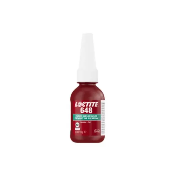 [1804042] LOCTITE 648 colle de fixation forte pour pièces cylindriques huileuses - Flacon de 10 ml