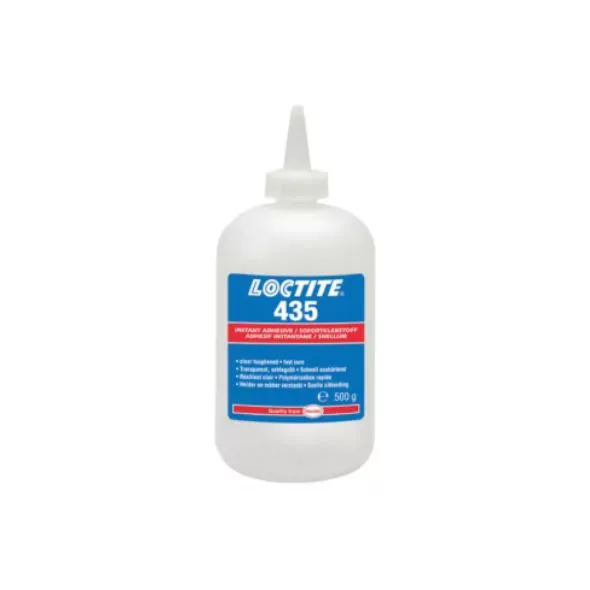 [872303] LOCTITE 435 colle cyano universelle pour surfaces poreuses et acides et résistante aux chocs - Flacon de 500 g
