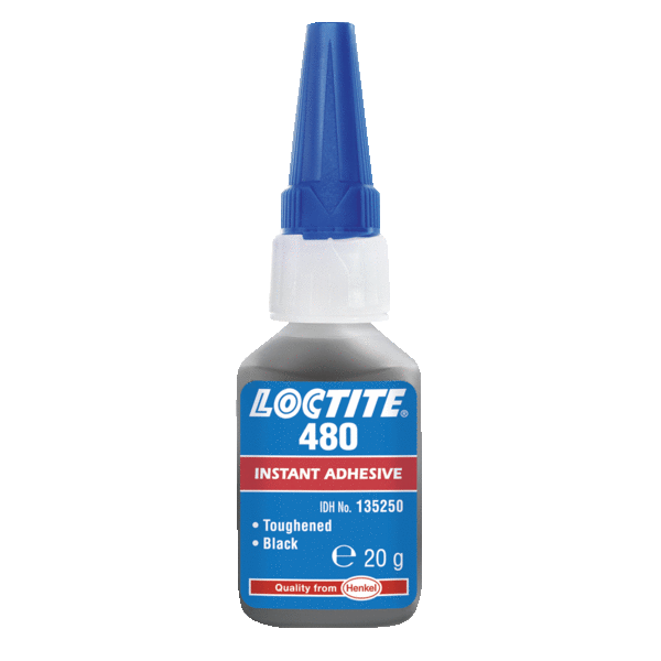 [1919963] LOCTITE 480 colle cyano pour métaux/ caoutchoucs et aimants dans les environnements humides - Flacon de 20 g