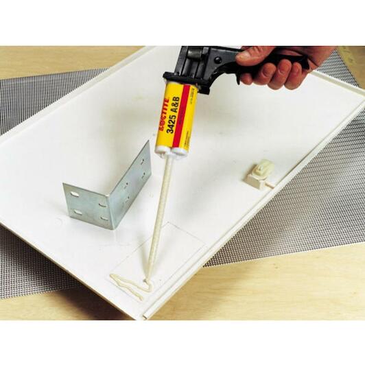 LOCTITE EA 3425 colle époxy à usage général pour les métaux et mes grandes surfaces - Cartouche de 200 ml