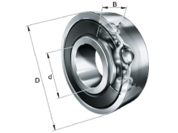 Roulement à billes 61818-2RSR-Y FAG - 90x115x13 mm