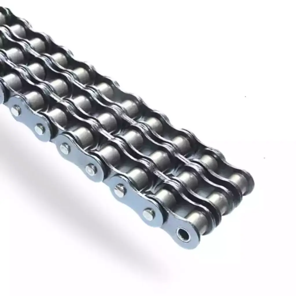 Chaine à rouleaux triple ASA 160-3 en nickelé au mètre