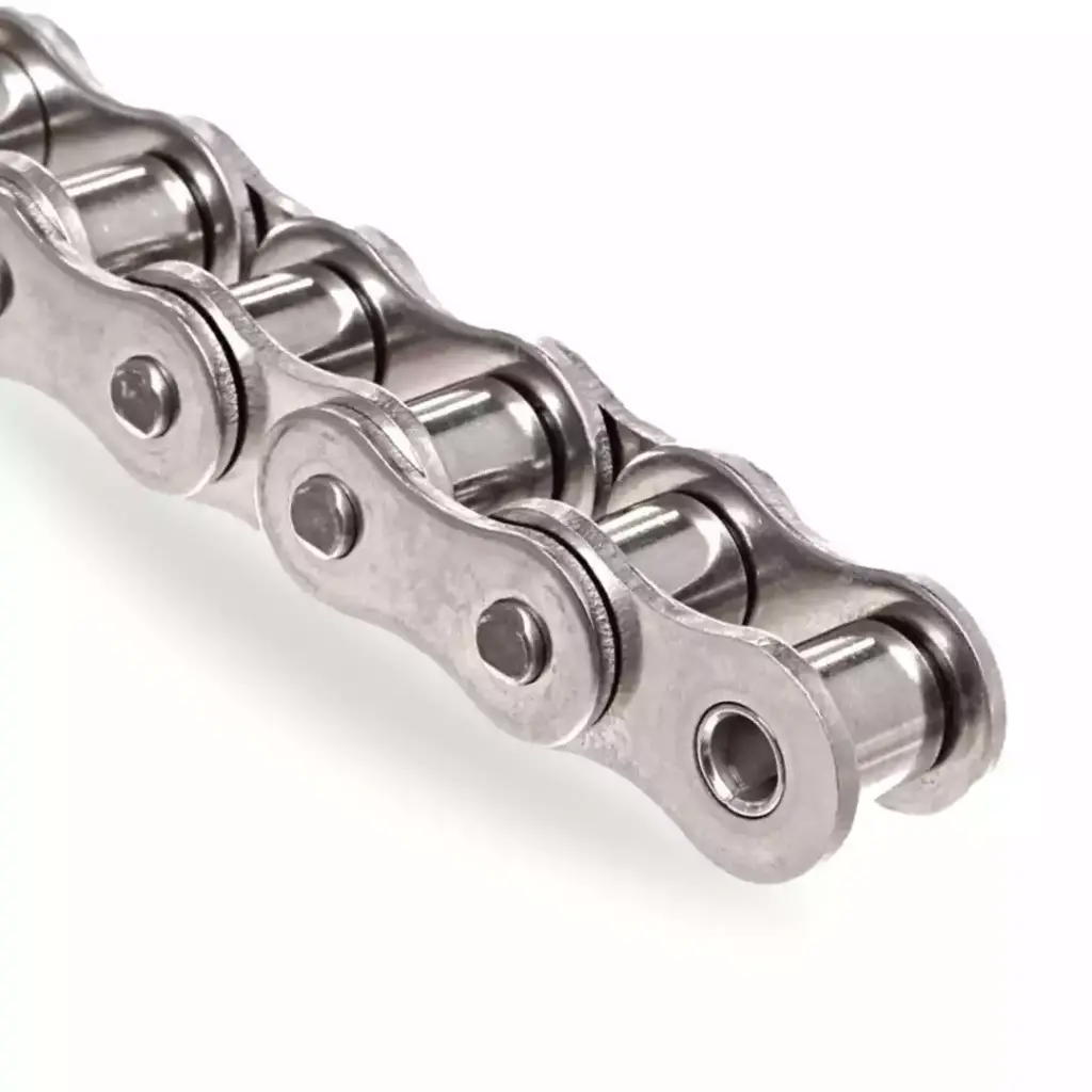 Chaîne à rouleaux simple ISO 06B-1 en inox