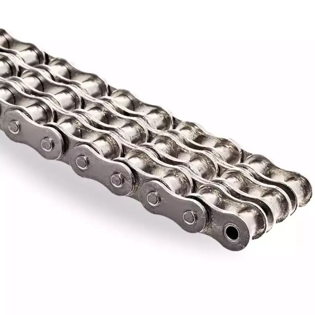 Chaine à rouleaux triple ISO 06B-3 en inox