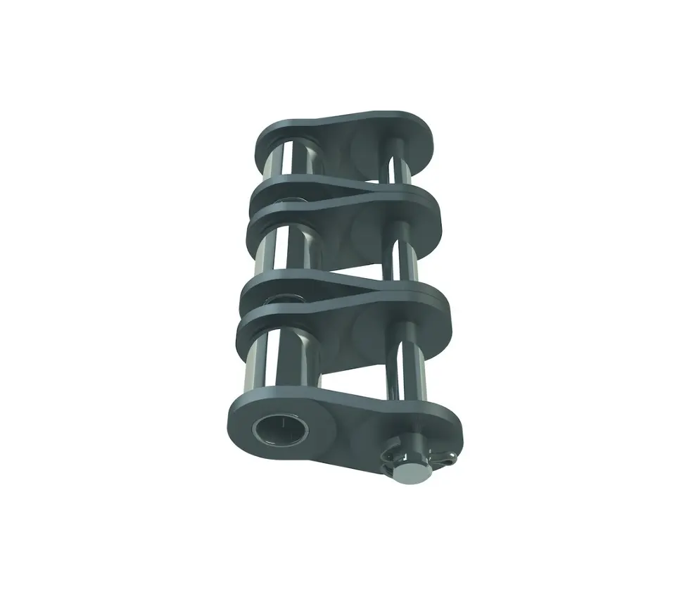 Maillon coudé simple ISO 06B-3 en nickelé
