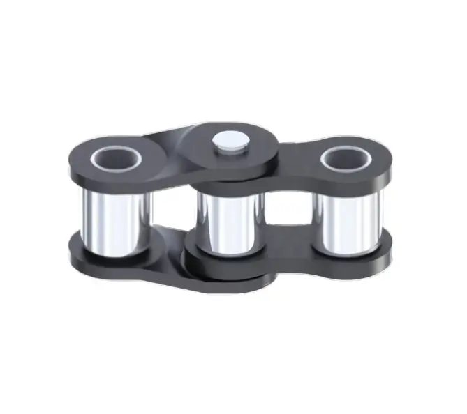 Maillon coudé double ISO 05B-1 en inox