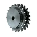 Pignon double 24B-2 - 8 dents pré alésé acier