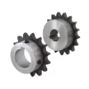 Pignon simple 10B-1 - 23 dents alésé claveté - diam int 19 mm - acier