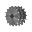 Disque triple ISO 08B-3 - 45 dents pré alésé - acier