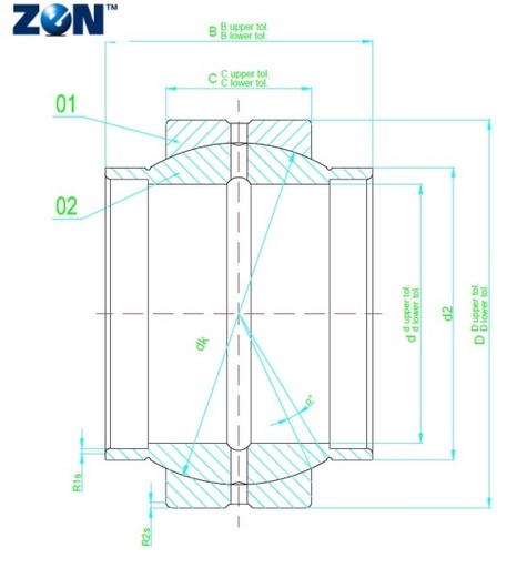 [GE40-LO] Rotule radiale GE40-LO ZEN