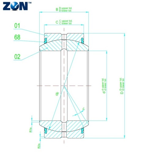 [GE70-DO-2RS] Rotule radiale GE70-DO-2RS ZEN