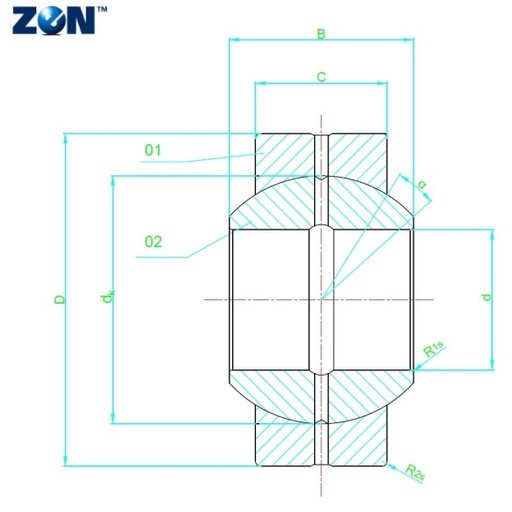 [GE70-ES] Rotule radiale GE70-ES ZEN