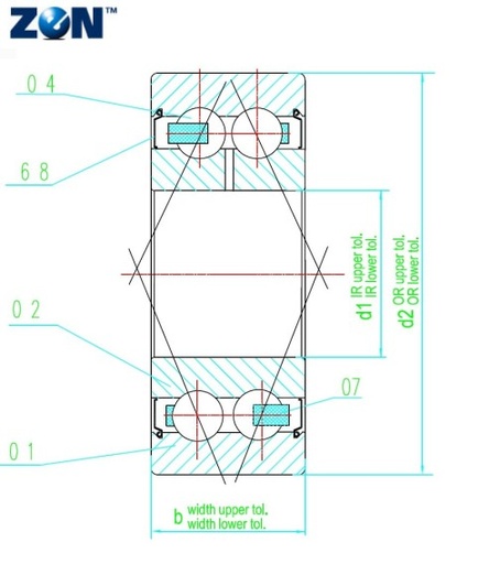 [LR5200NPP] Galet de roulement LR5200-NPP ZEN
