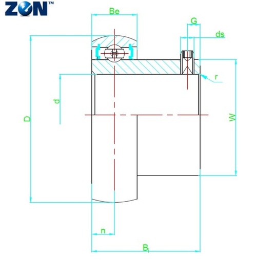 [SK005] Roulement palier acier inoxydable SK005 ZEN