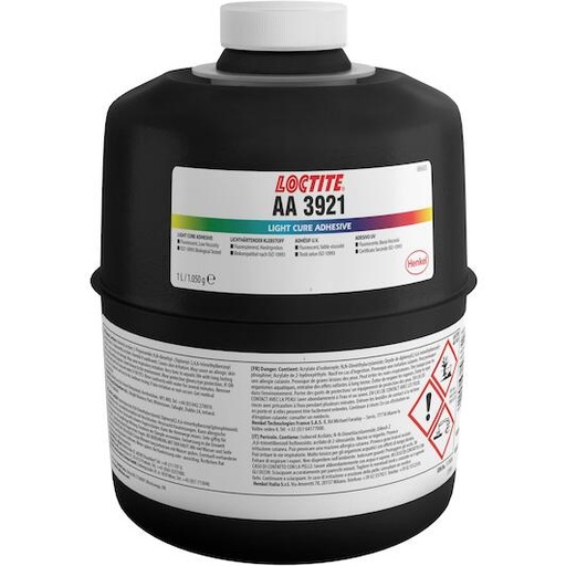 [1170088] LOCTITE AA 3921 colle pour plastiques/ verres/ métaux et céramiques - Flacon de 1 l