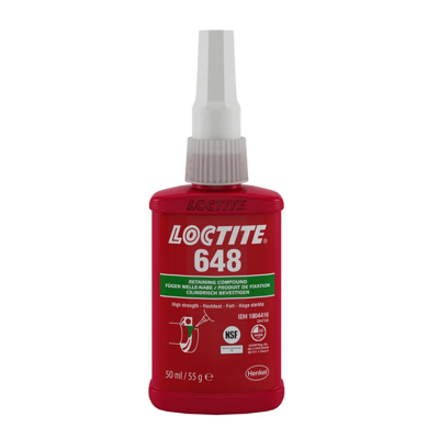 [1804042] LOCTITE 648 colle de fixation forte pour pièces cylindriques huileuses - Flacon de 10 ml