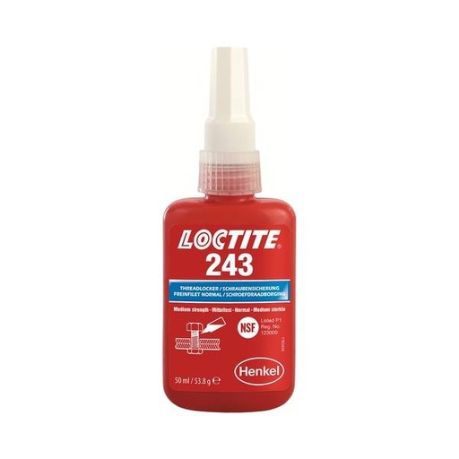 [1335884] LOCTITE 243 freinfilet moyen pour usage général jusqu’à M36 - Flacon 50 ml