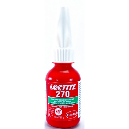 [1335897] LOCTITE 270 freinfilet fort pour freinage permanent des filetages jusqu’à M20 - Flacon de 50 ml