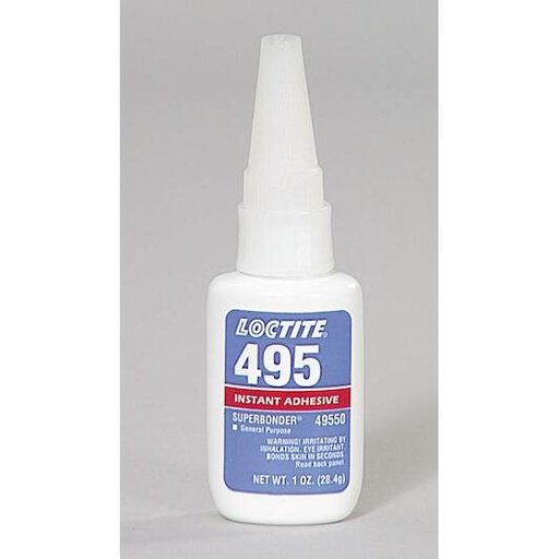 [142602] LOCTITE 495 colle cyano pour usage génral - Flacon de 500 g