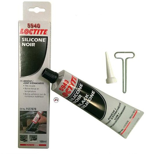 [2064415] LOCTITE SI 5940 pâte à joint noir pour étanchéité et collage à usage général - Tube de 100 ml