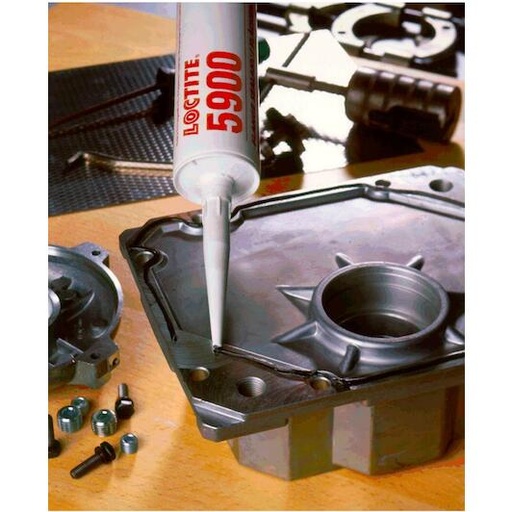 [2061875] LOCTITE SI 5900 joint d'étanchéité plane en pâte noir avec jeu supérieur à 0,25mm pour métaux - Cartouche de 300ml