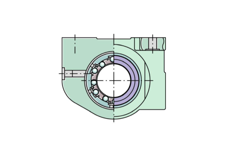 [KGBA40PPAS] Palier à douille à billes KGBA40-PP-AS INA - 40x108x80 mm