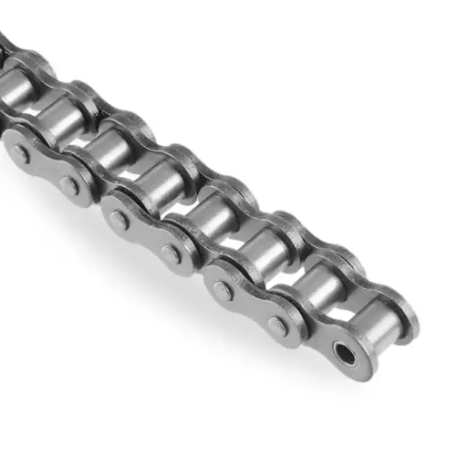 [CRS4445ANI] Chaine à rouleaux simple ASA 140-1 en nickelé au mètre  