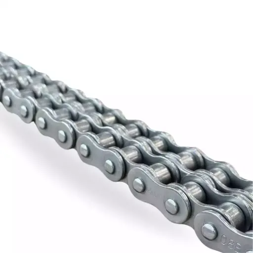 [CRD127A] Chaine à rouleaux double ASA 40-2 en acier au mètre 