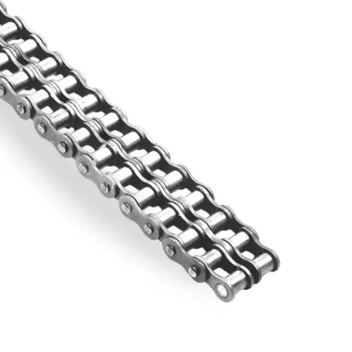 [CRD4445ANI] Chaine à rouleaux double ASA 140-2 en nickelé au mètre 