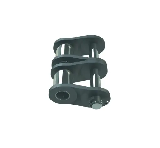[MAD080E] Maillon coudé simple ISO 05B-2 en acier
